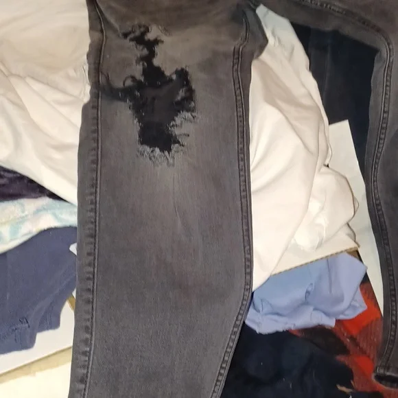 Mens Hollister Jeans sz 31x30 blk - Picture 6 of 11